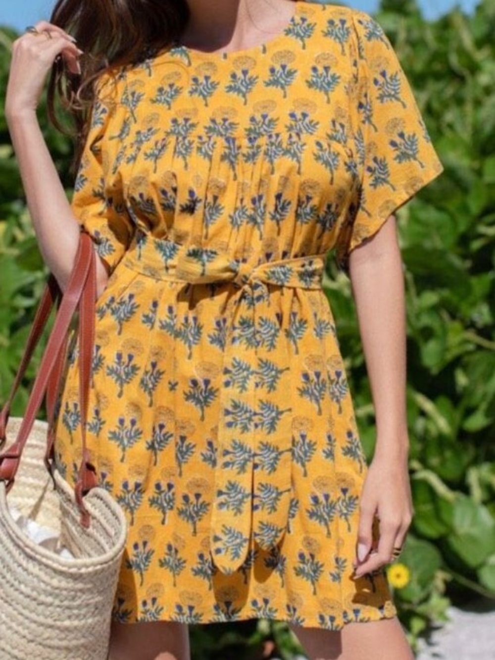 NWT Emerson Fry Basalie Dress Marigolds Yellow Size Small - Picture 3 of 9